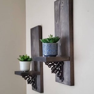 Wood Wall Sconce, Wall Candle Sconce, Wall Candle Holder, Wood Sconce Shelf, Candle Wall Sconces, Wood Sconce, Rustic Wall Sconce, Sconce