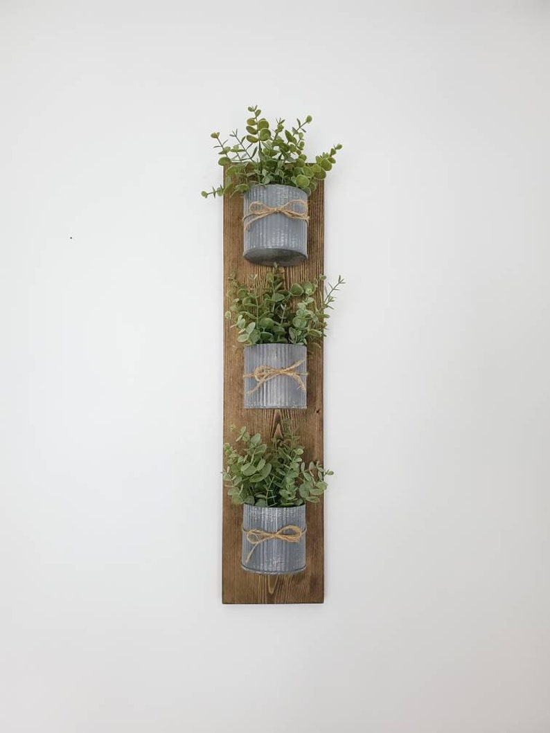 Hanging Wall Planter Vertical Planter Wall Vase Vertical Etsy