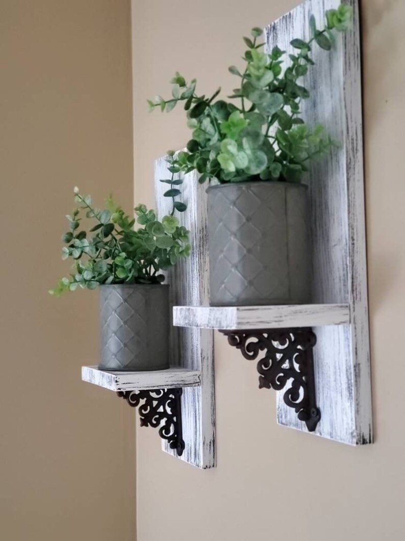 Farmhouse Wall Decor Wood Wall Sconce Summer Decor Rustic Etsy