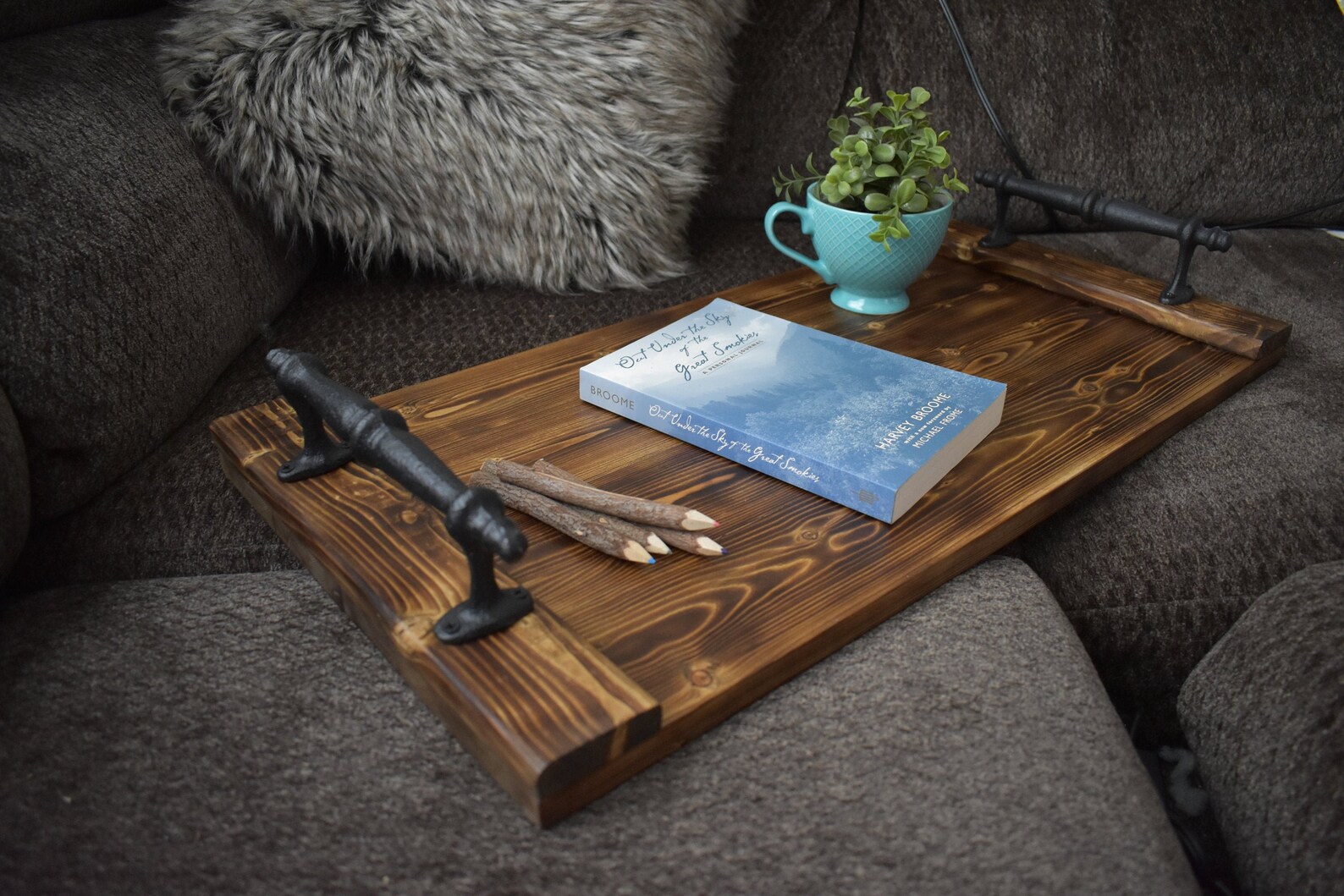 Rustic Coffee Table Tray Coffee Table Decor Decorative Etsy