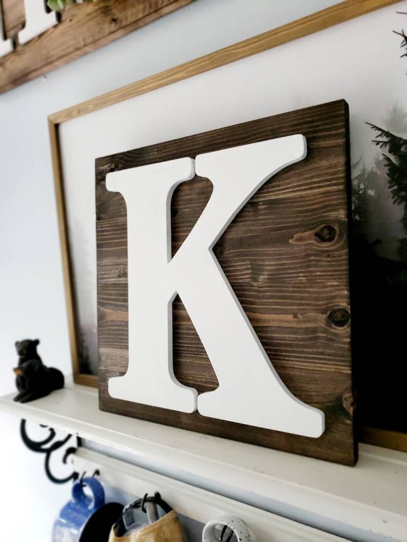 Wooden Letter Sign Large Wood Letters Wall Letters Family Etsy