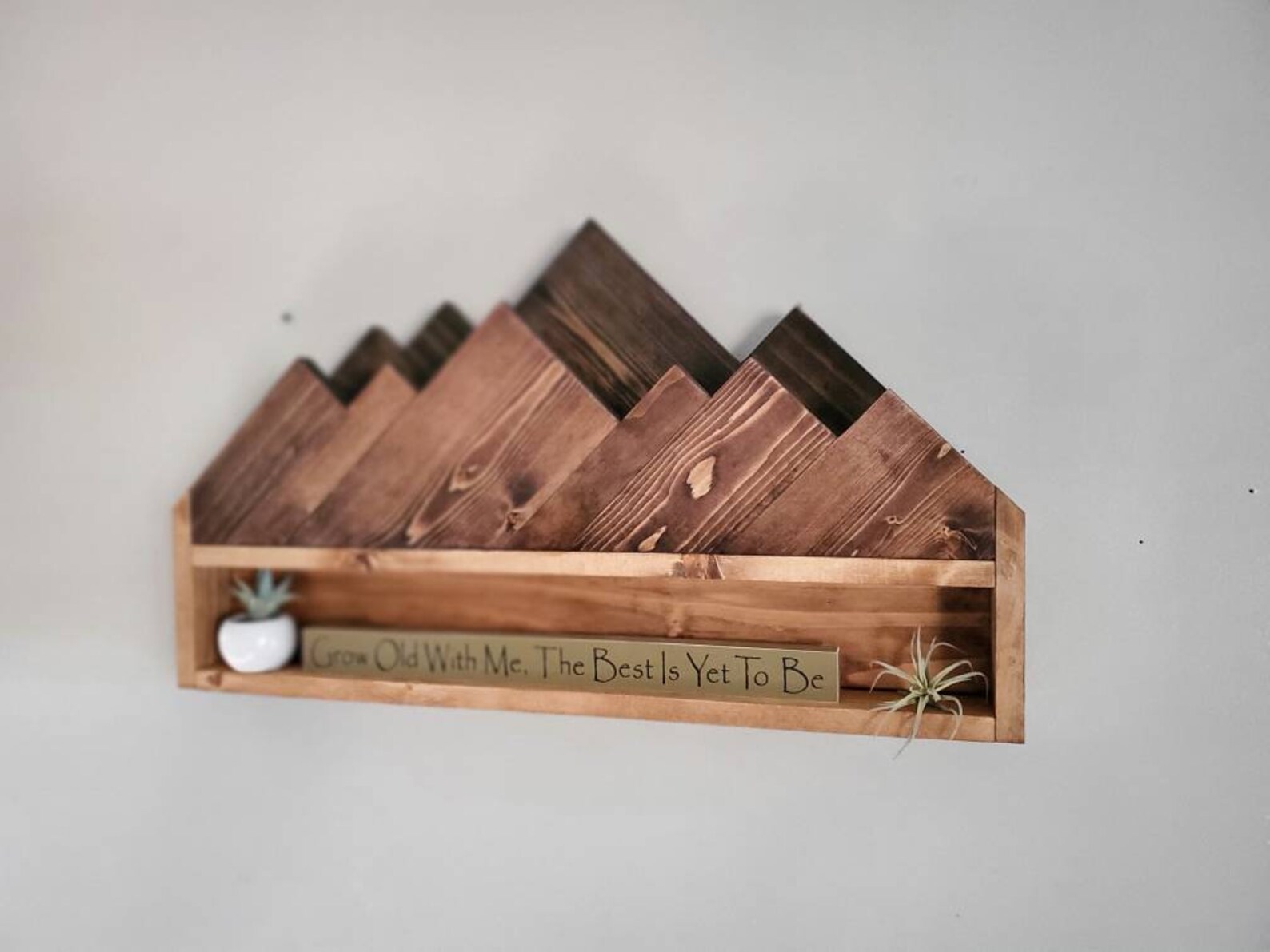3D Wooden Mountain Shelf Custom Gift Mountain Wall Art Etsy