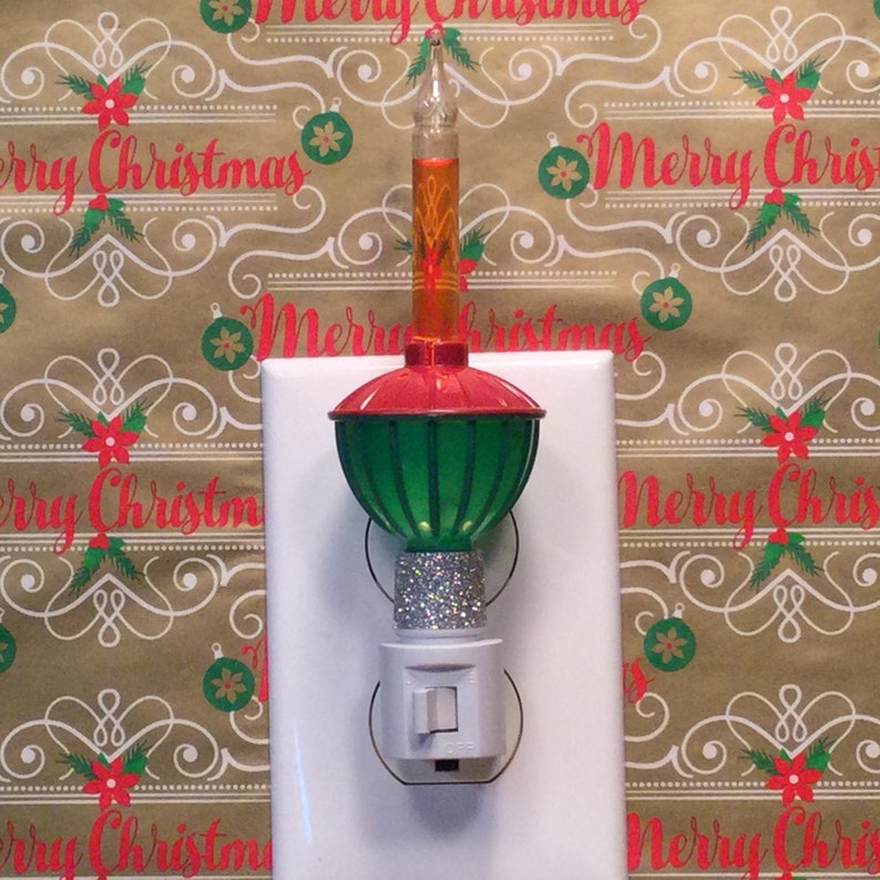 Vintage Inspired Holiday Bubble Light Night Light Etsy