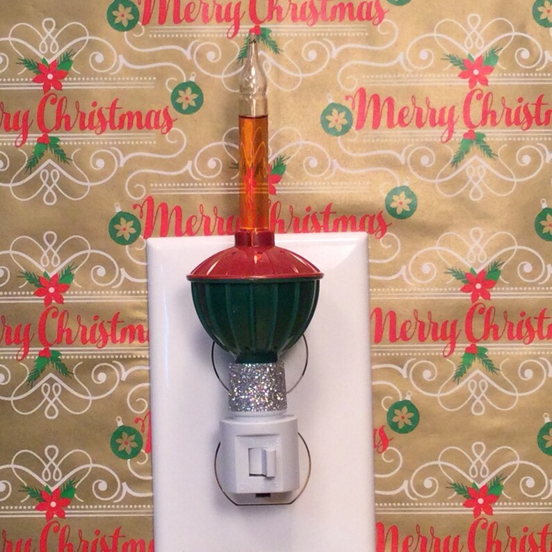 Vintage Inspired Holiday Bubble Light Night Light Etsy