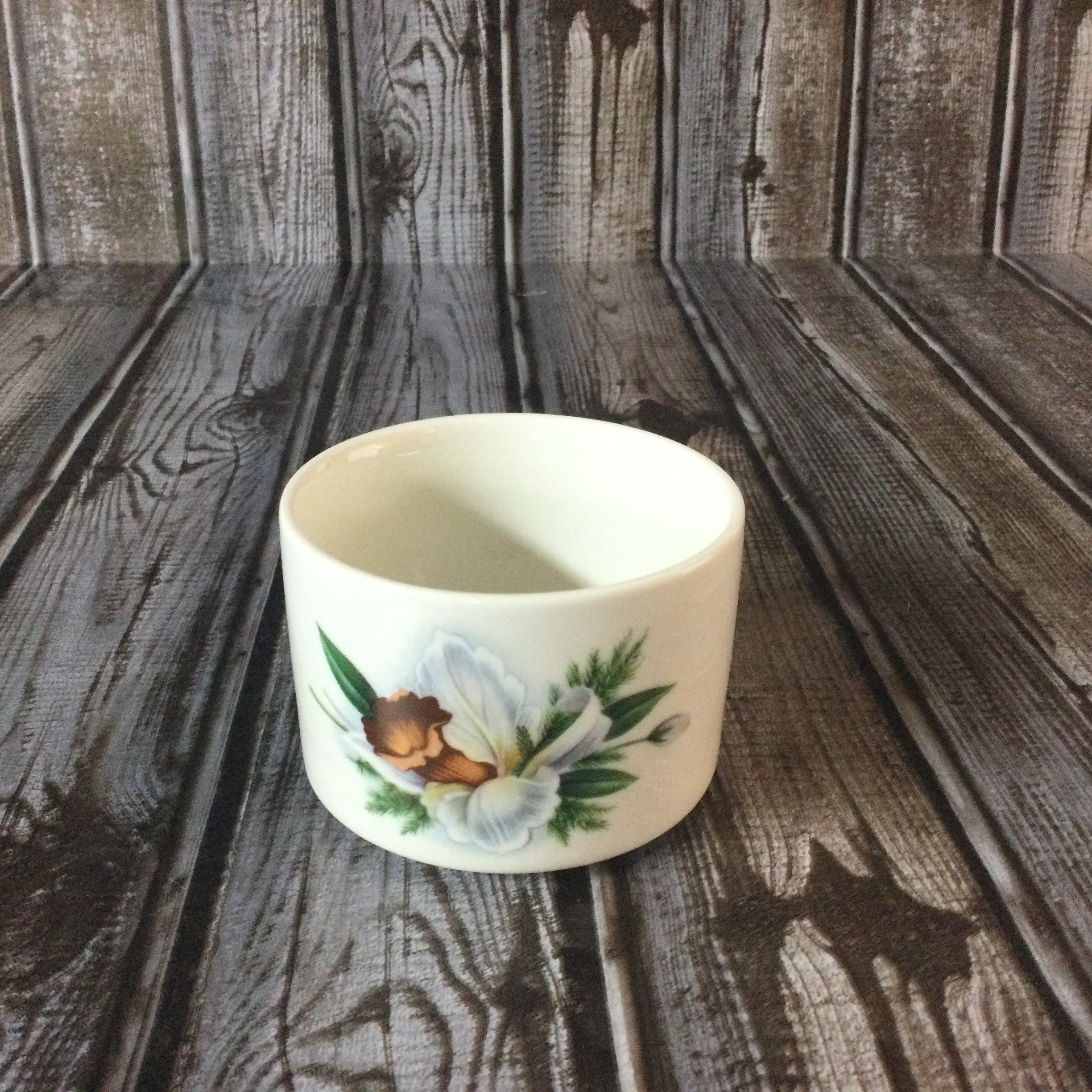 Pequeña jardinería cerámica con diseño floral. | Etsy