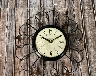 Vintage General Electric Telechron Clock Model 2H104, Tested