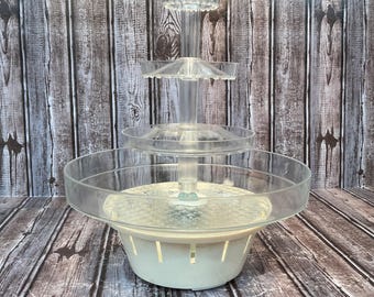 Vintage 3 Tiered Rain Jet Fountain Lamp, Water Lamp, Rain Lamp