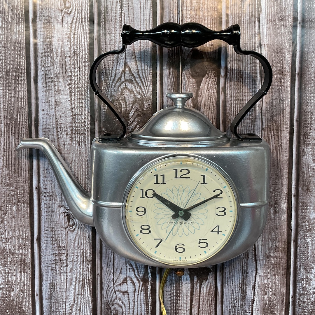 Vintage GE Teapot Clock Model, Tea Kettle Clock, Tested Working - Etsy