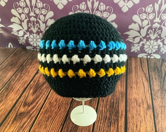 Crochet Black Beanie