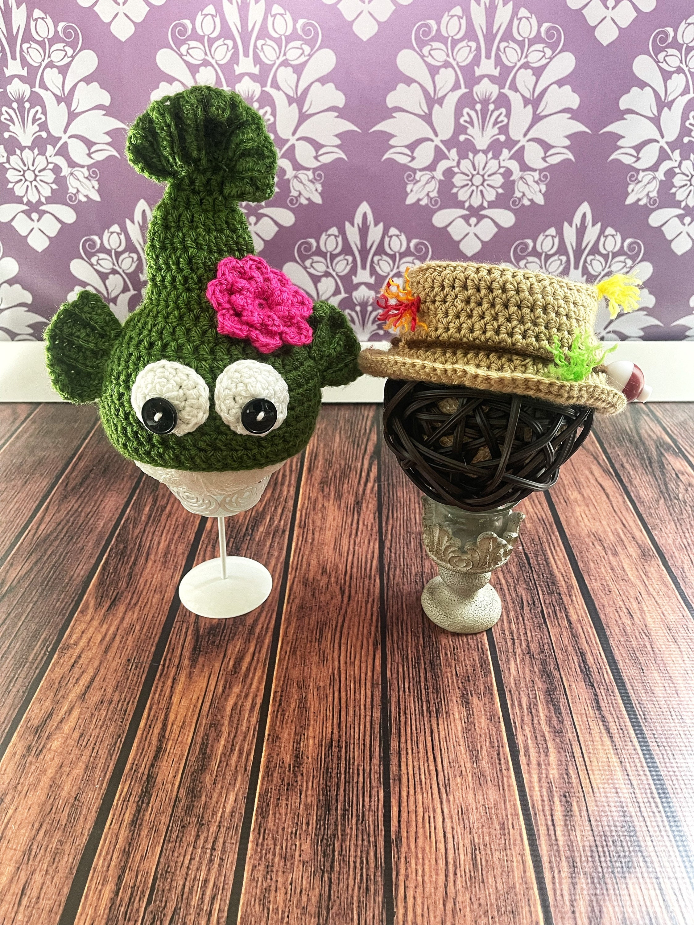 Crochet Fishing Hat & Caught Fish Hat 