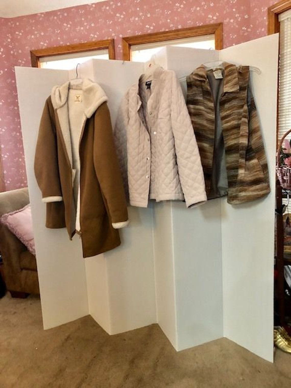 Dorm Room Divider Folding 6 Panel Privacy Screen 65 tall Etsy