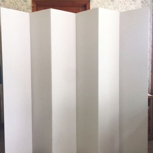 Dorm Room Divider Folding 6 Panel Privacy Screen 65 Tall Etsy