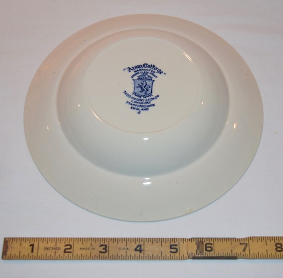 8-inch Rimmed Soup Bowl Thomas Hughes /& Sons Avon Cottage