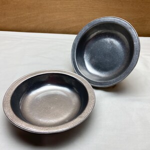 SET of 2 Pewtarex Soup Cereal Salad Bowl 18th Century Colonial Early American Reproduction York Pennsylvania