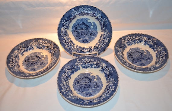 8-inch Rimmed Soup Bowl Thomas Hughes /& Sons Avon Cottage