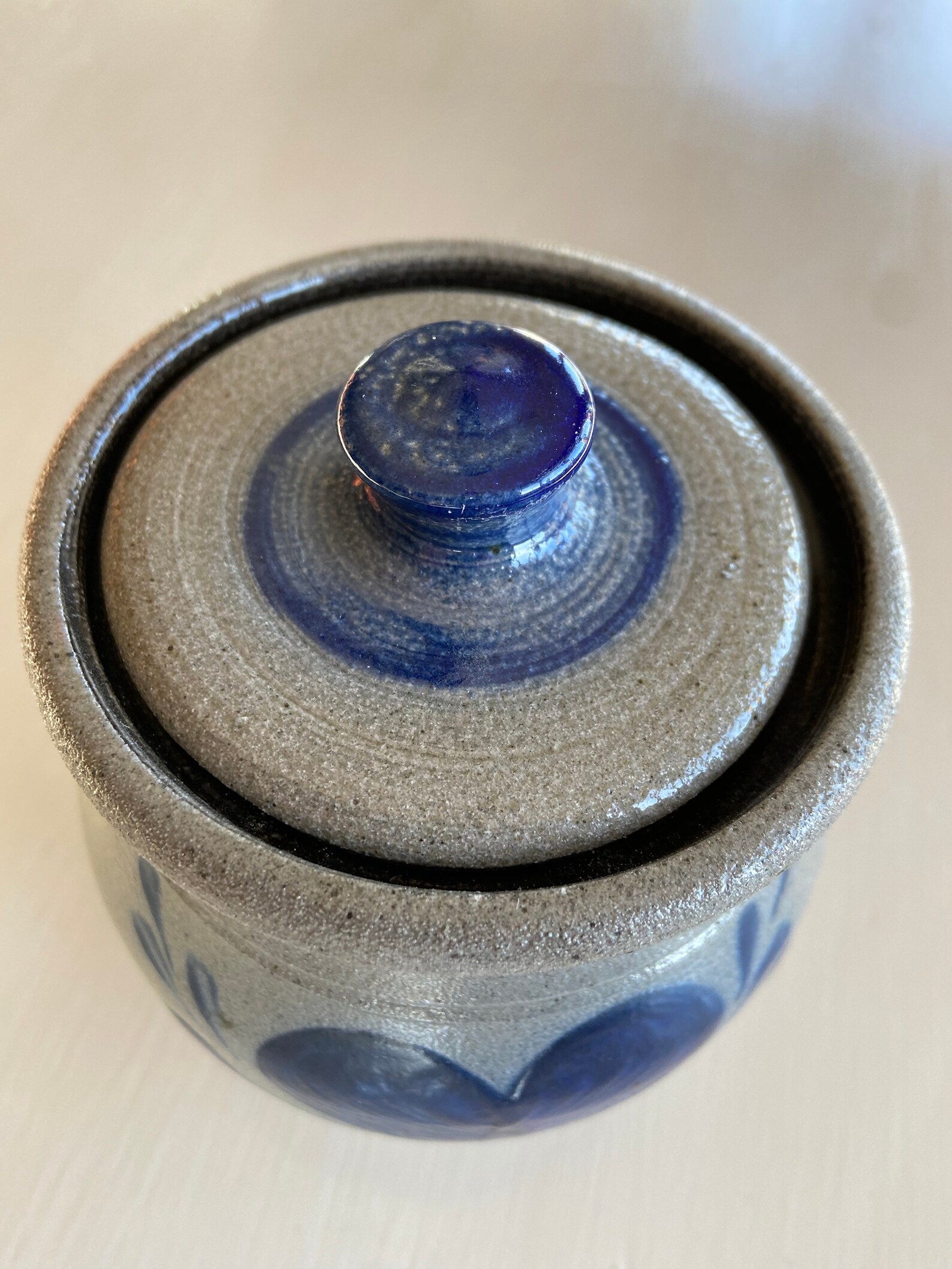 Rowe Pottery Works Heart Pattern Small Jar Pot with Lid Etsy