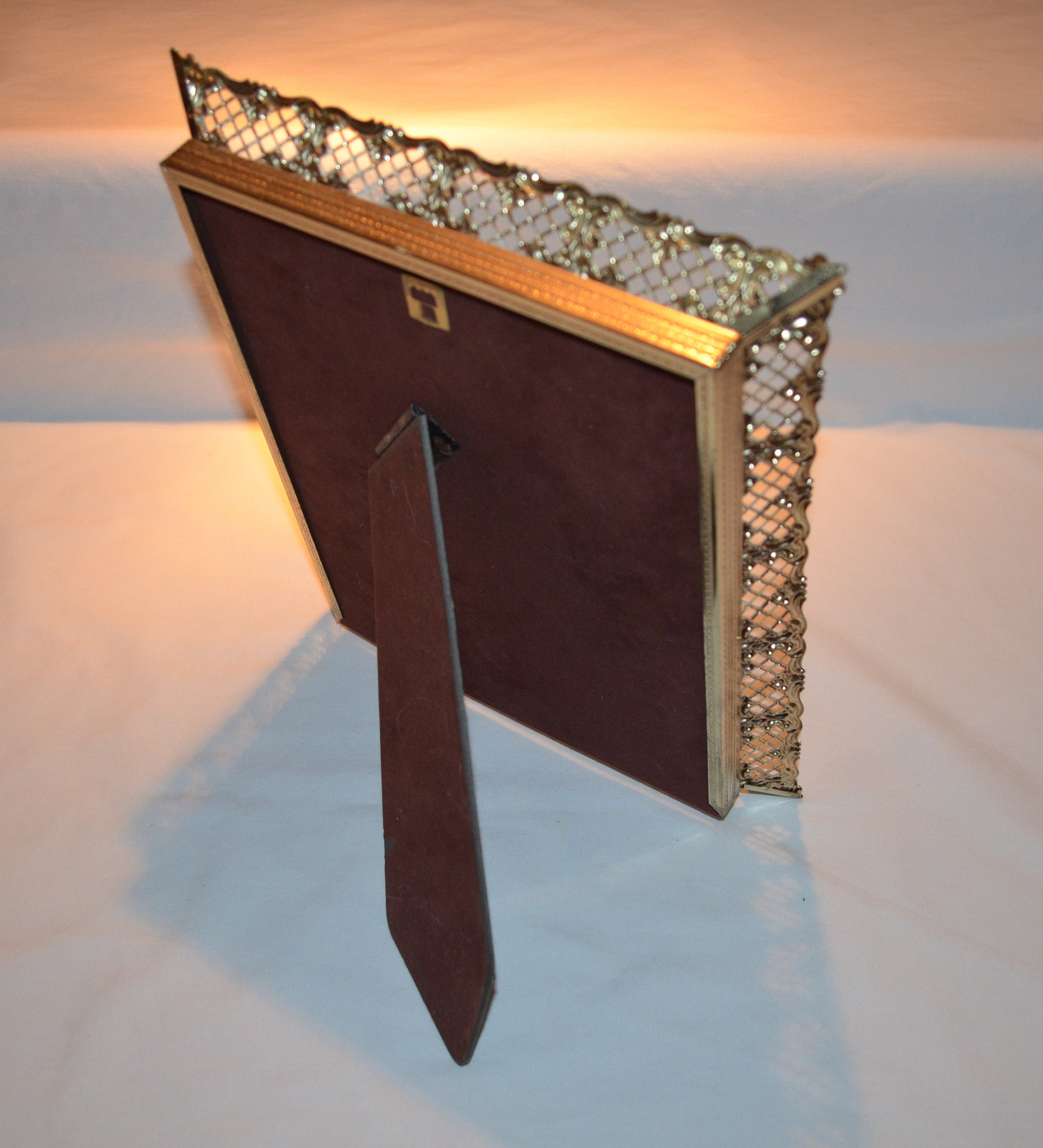 Metal Picture Frame for 8 x 10 Picture Gold Color Ivory Etsy