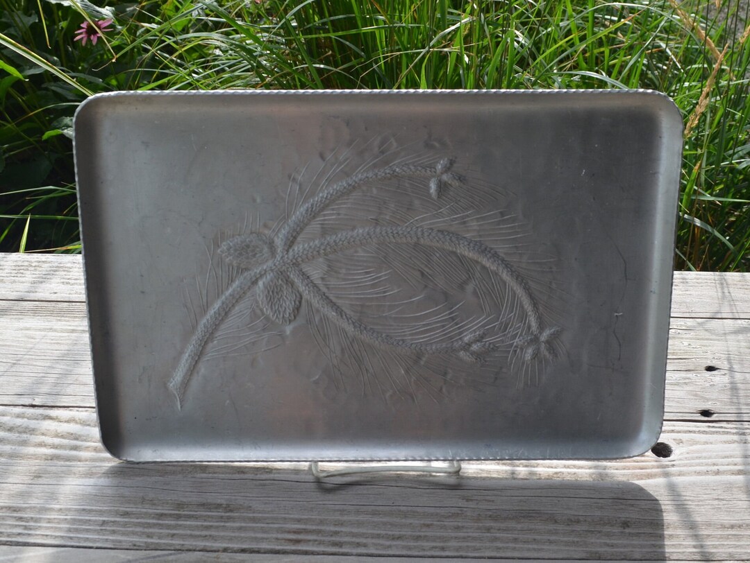 Vintage Everlast Aluminum Rectangle Platter 14.25 X 9.25 Inches