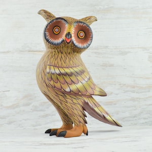 Alebrije Owl Oaxacan Wood Carving | Magia Mexica
