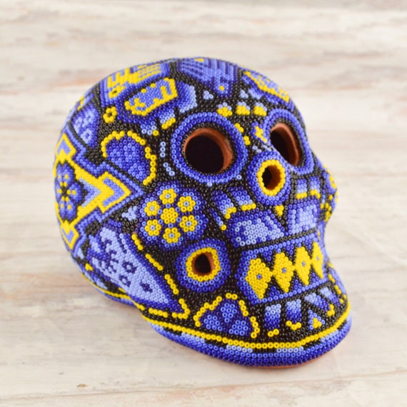 Huichol art skull deals
