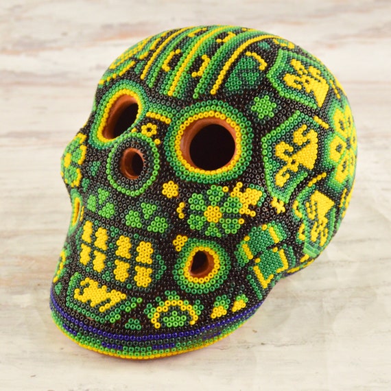 Huichol art skull deals