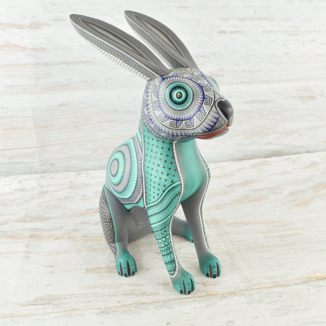 Hand Carved Copal Wood Rabbit Alebrije | Mexican Folk Art