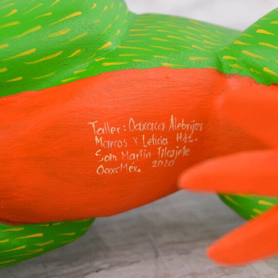 Hand Carved Copal Wood Alebrije Trio – Pepita, Miguel, Dante