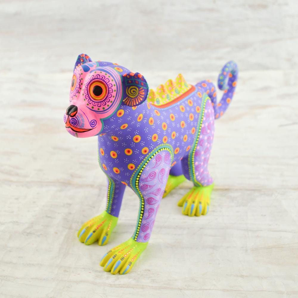 Hand Carved Copal Wood Monkey Alebrije | Mexican Folk Art