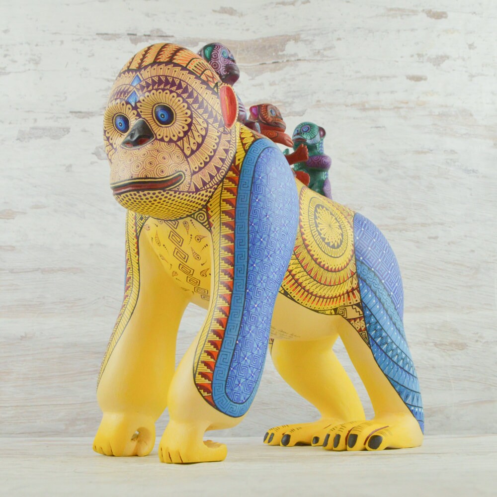 Alebrije Gorilla | Hand Carved Copal Wood Alebrije | Mexican Folk