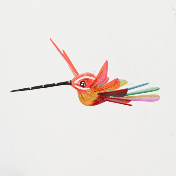 Hummingbird Alebrije Colibri Oaxacan Wood Carving Home Decor  display picture 2