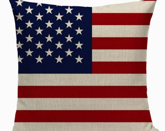 AOYEGO Stars and Stripes Throw Pillow Cover Patriotic Streaks Parallel Patchwork American Flag Pattern Pillow Case 18x18 Inch Decorative Men Women Boy Girl Room Cushion Cover for Home Couch Bed AOYEGO Stars and Stripes Throw Pillow Cover Patriotic Streaks Parallel Patchwork American Flag Pattern Pillow Case 18x18 Inch Decorative Men Women Boy Girl Room Cushion Cover for Home Couch Bed