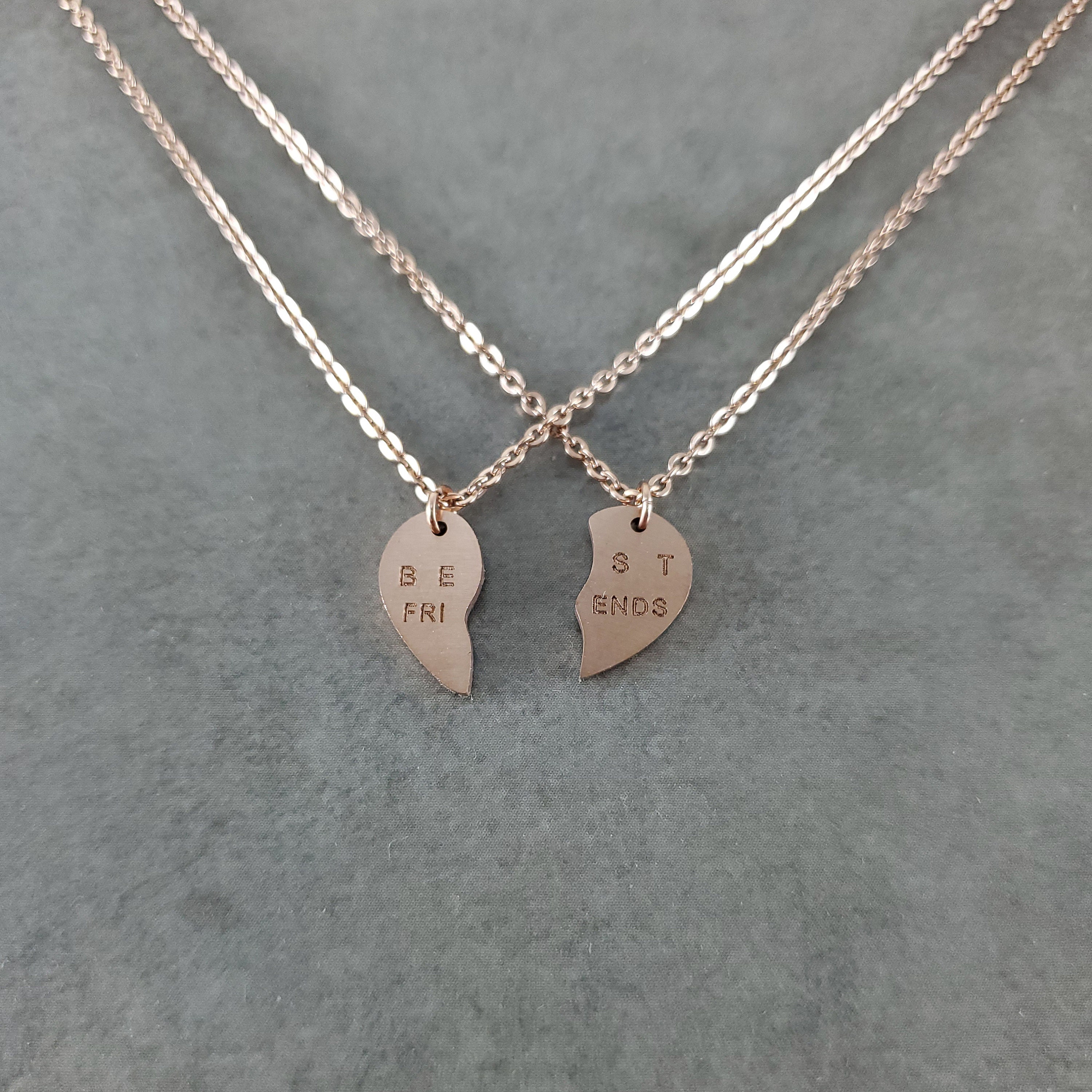 Best Friends ROSE GOLD Plated Double 