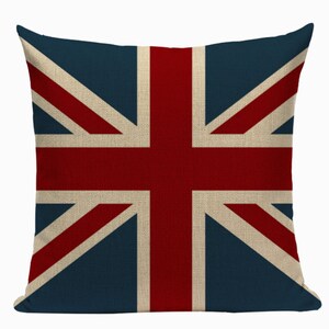 United Kingdom Flag L6 Cushion Pillow Cover UK European International Freedom Liberty Union Jack Patriotic Queen Country