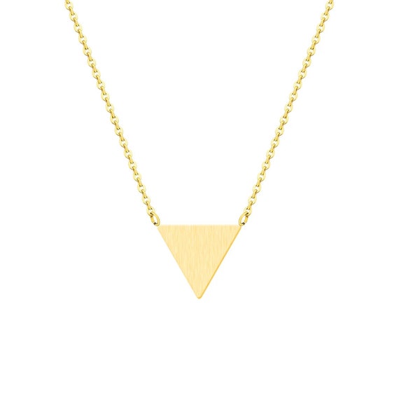 Friendship Gifts for Women Girls 14K Gold Plated Triangle Necklace Gifts  for Best Friend Woman