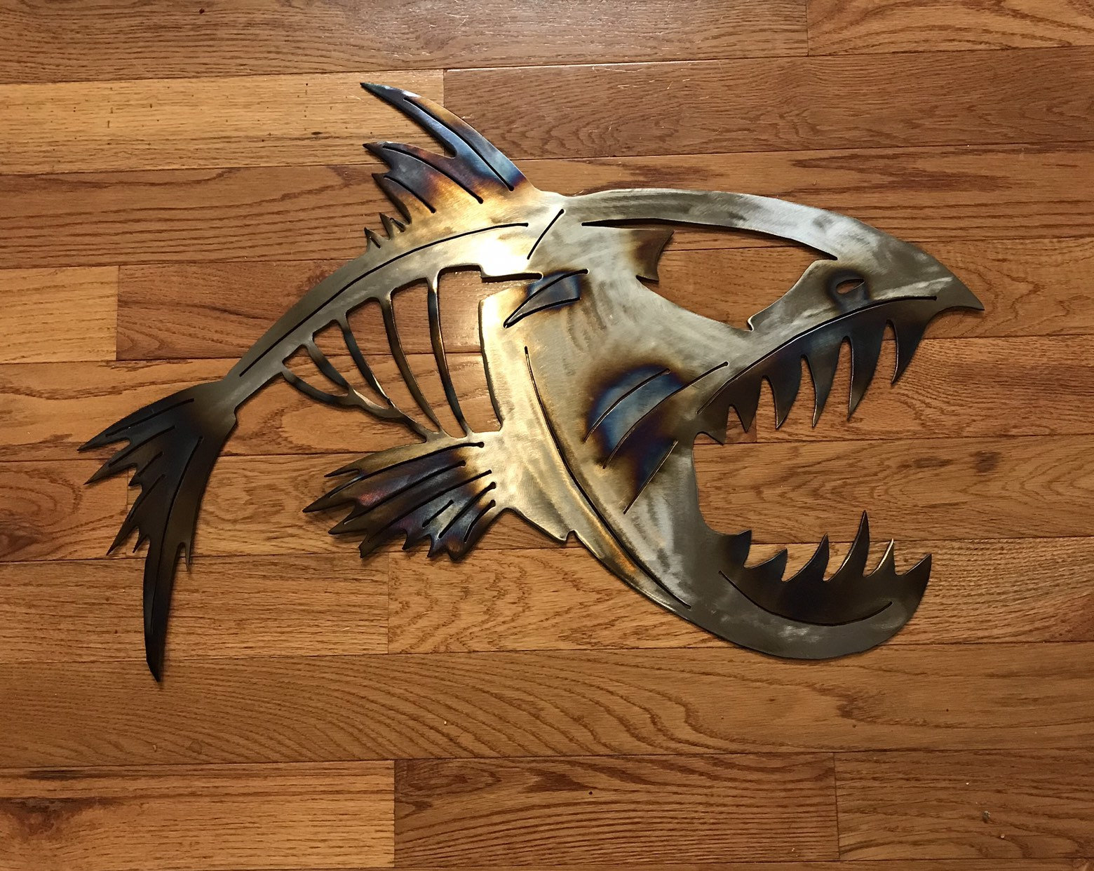 Metal Fish Wall Art Etsy