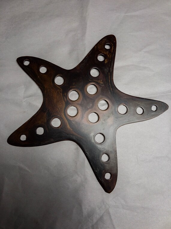 Large Starfish Metal Wall Art Etsy