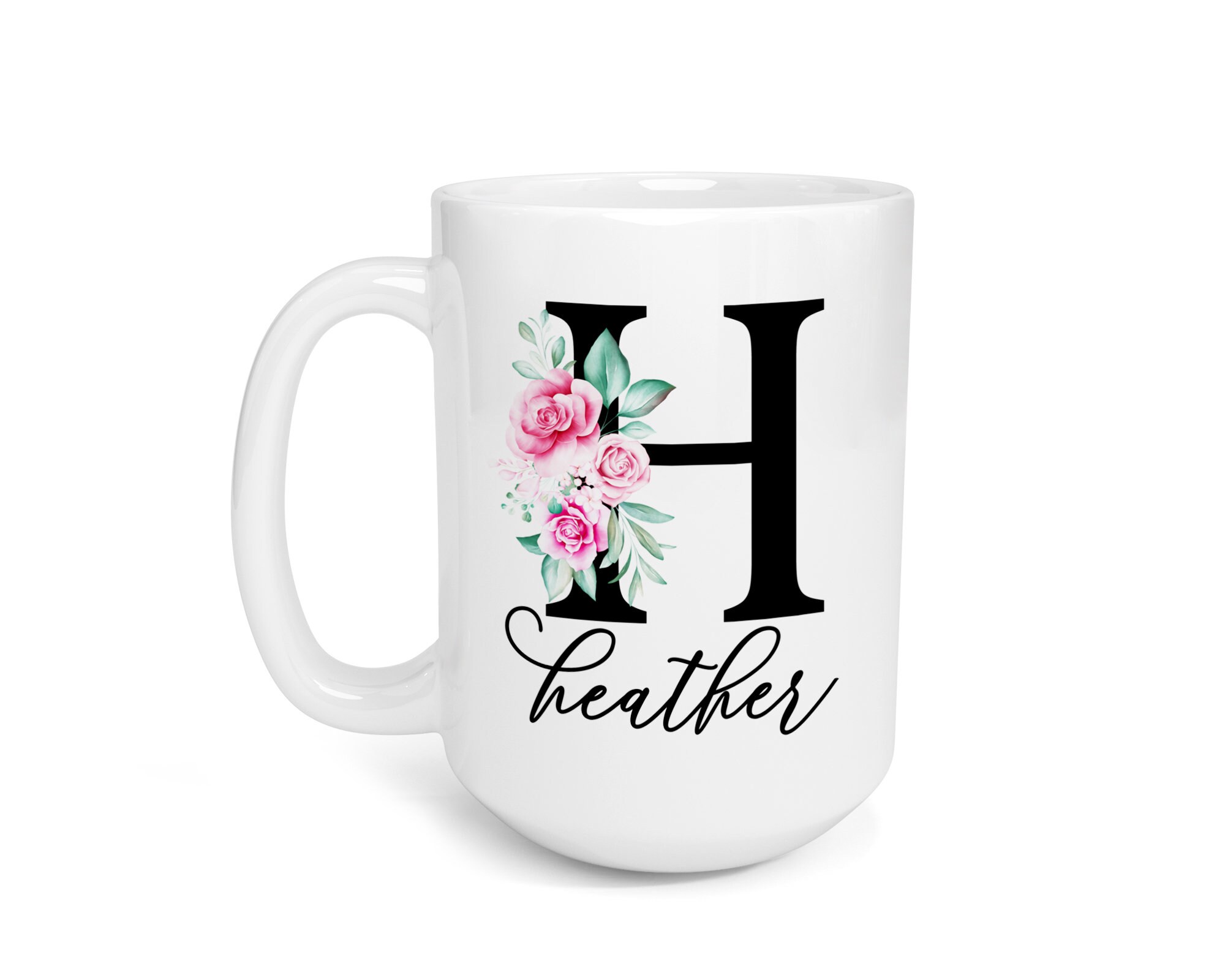 Monogram Mug Custom Coffee Mug Personalized Coffee Mug Etsy