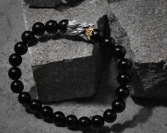 Pulsera de cadena Colección Dragón Plata de ley Joyería Sunaka