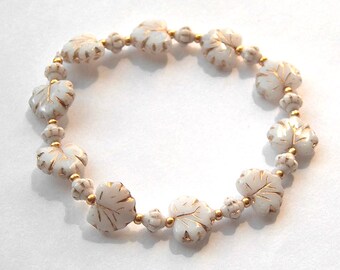 Vintage Leaf • Pearl Bracelet | Bracelets | Gifts for Women | girlfriend | sister | mummy