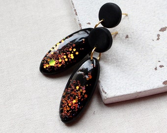 Sparkling Night • Polymer Clay Earrings | Earrings | Drop Earrings | Gift wife girlfriend sister mom