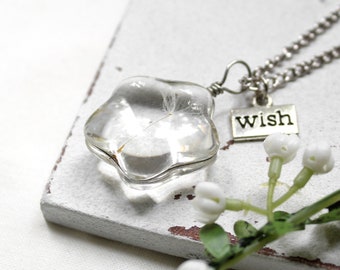 Pusteblume • Halskette silber | Naturschmuck | Geschenkidee Frau | Freundin | Schwester | Mama