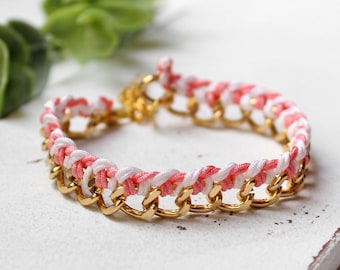 Flechtliebe • Armband gold | Armschmuck | Geschenke für Frauen | Freundin | Schwester