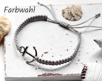 Anker • Armband Makramee | Armschmuck | Geschenkidee Frau | Freundin | Schwester | Mama | Mann