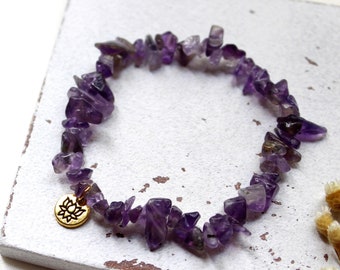 Lotusblüte • Armband | Amethyst | Armschmuck | Geschenk Frau | Freundin | Schwester | Mama