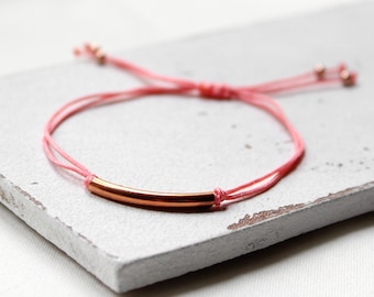 Tube • Armband rosegold | Farbauswahl | Armschmuck | Geschenk Frau | Freundin | Schwester | Mama