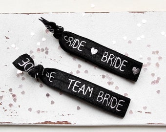 Bride or Team Bride • Bracelet | Hairtie | hen party