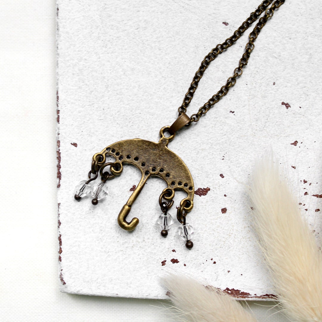 Rainy Weather Necklace Bronze Necklaces Gifts for Women Girlfriend ...