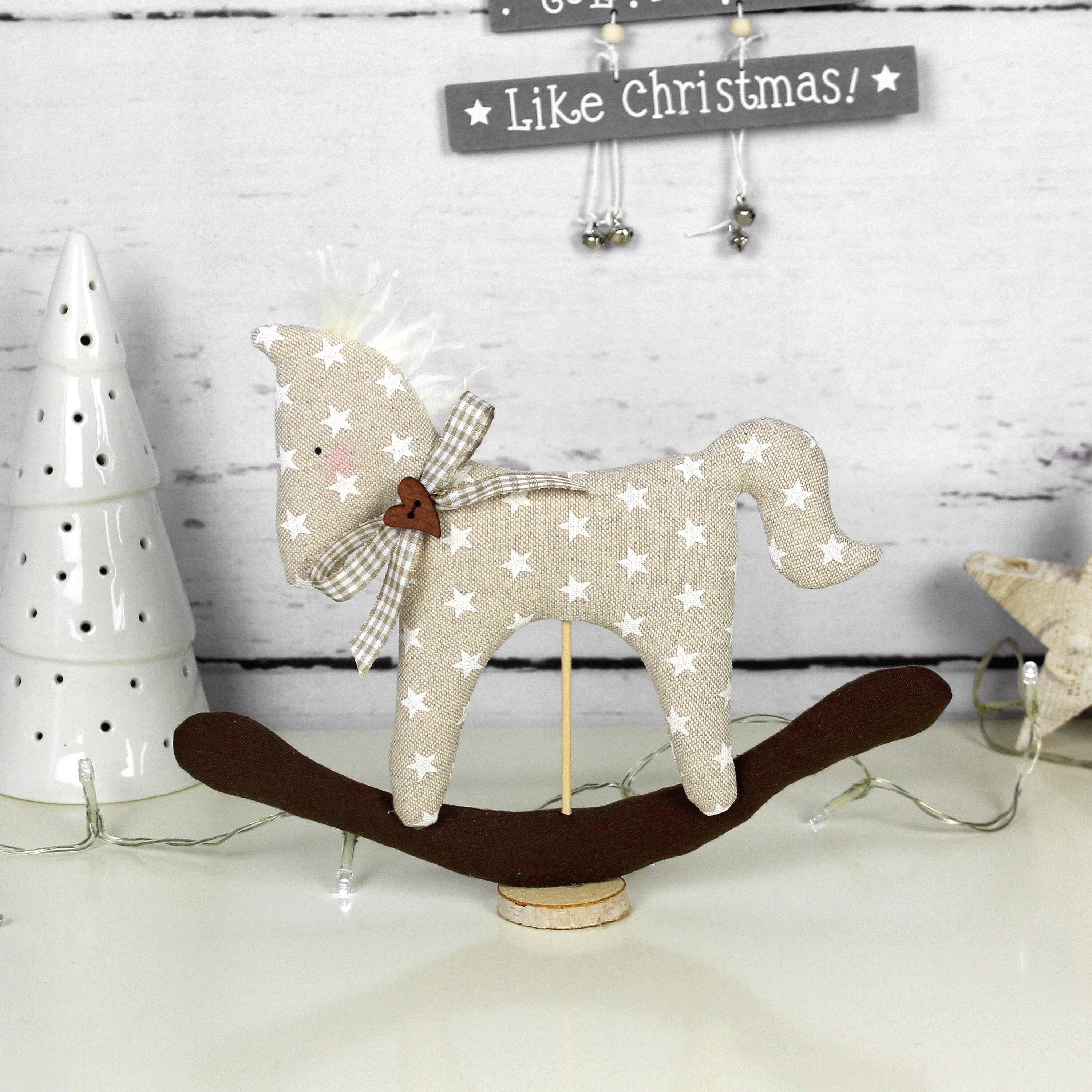 Decorative Rocking Horse Made of Fabric ~ Christmas Decoration - Etsy