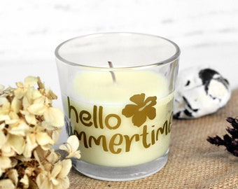 Candle in a glass ~ scented candle | Summertime