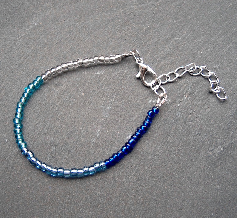Summer Breeze Armband Perlen Farbverlauf Armschmuck Geschenke für Frauen Freundin Schwester Mama Bild 2